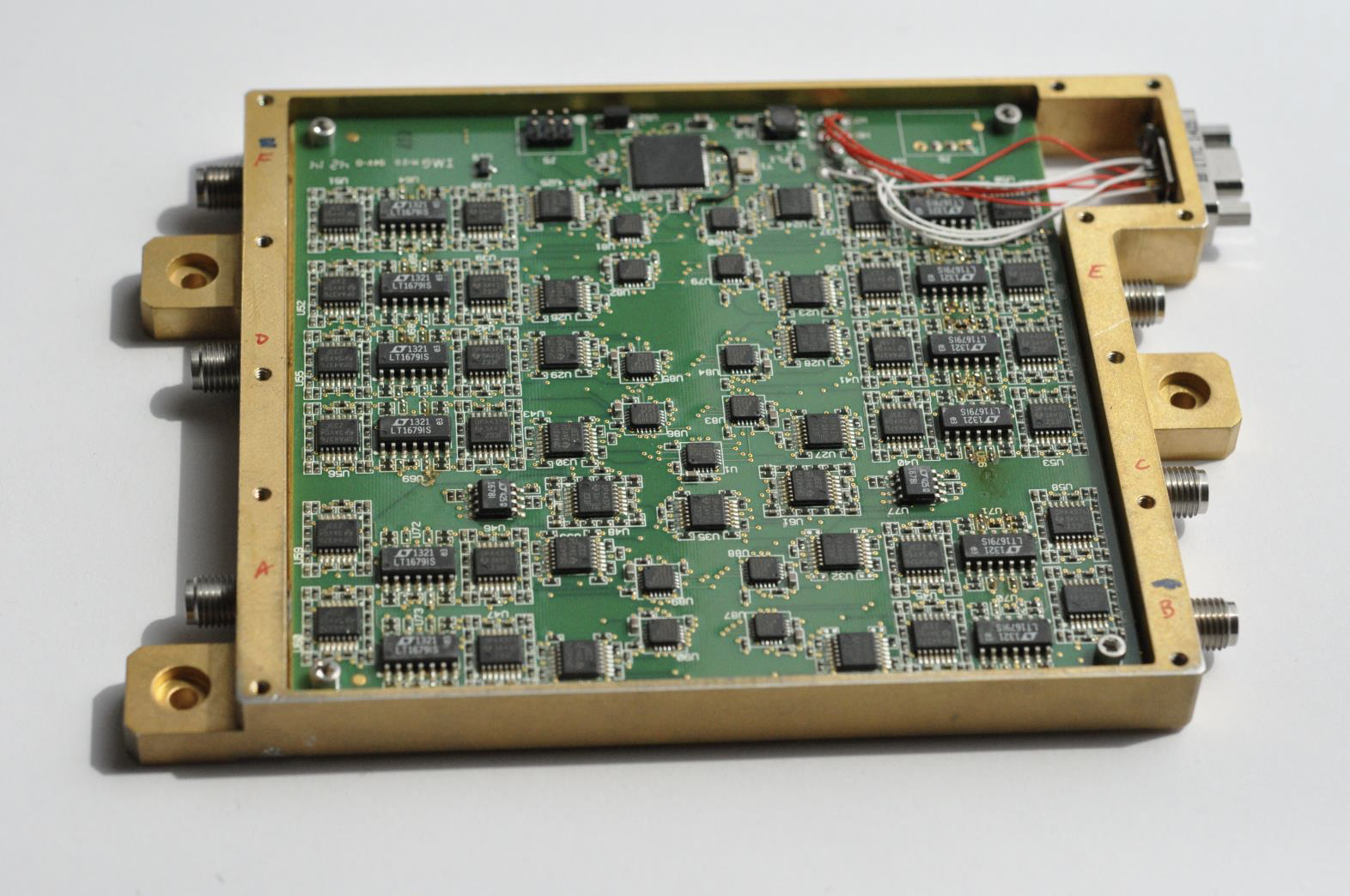 A mixed-signal printed circuit board for the intermediate frequency processor module developed as part of the ACT project (Image credit: W. Blackwell, MIT)